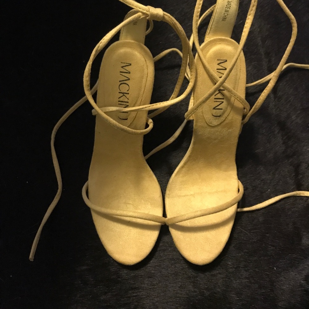 Sandal tie up heels